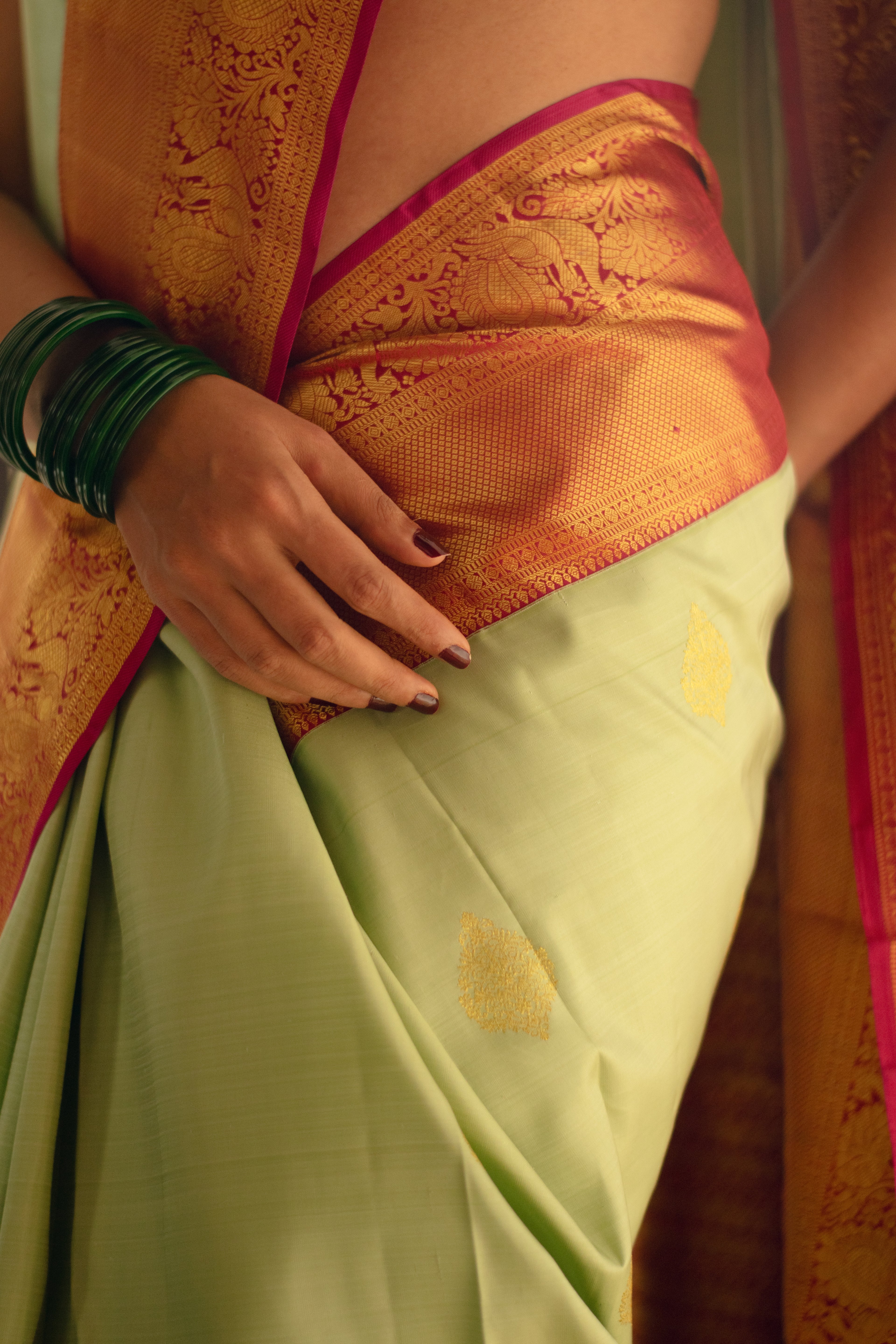 Mint Rani Korvai Kanchipuram