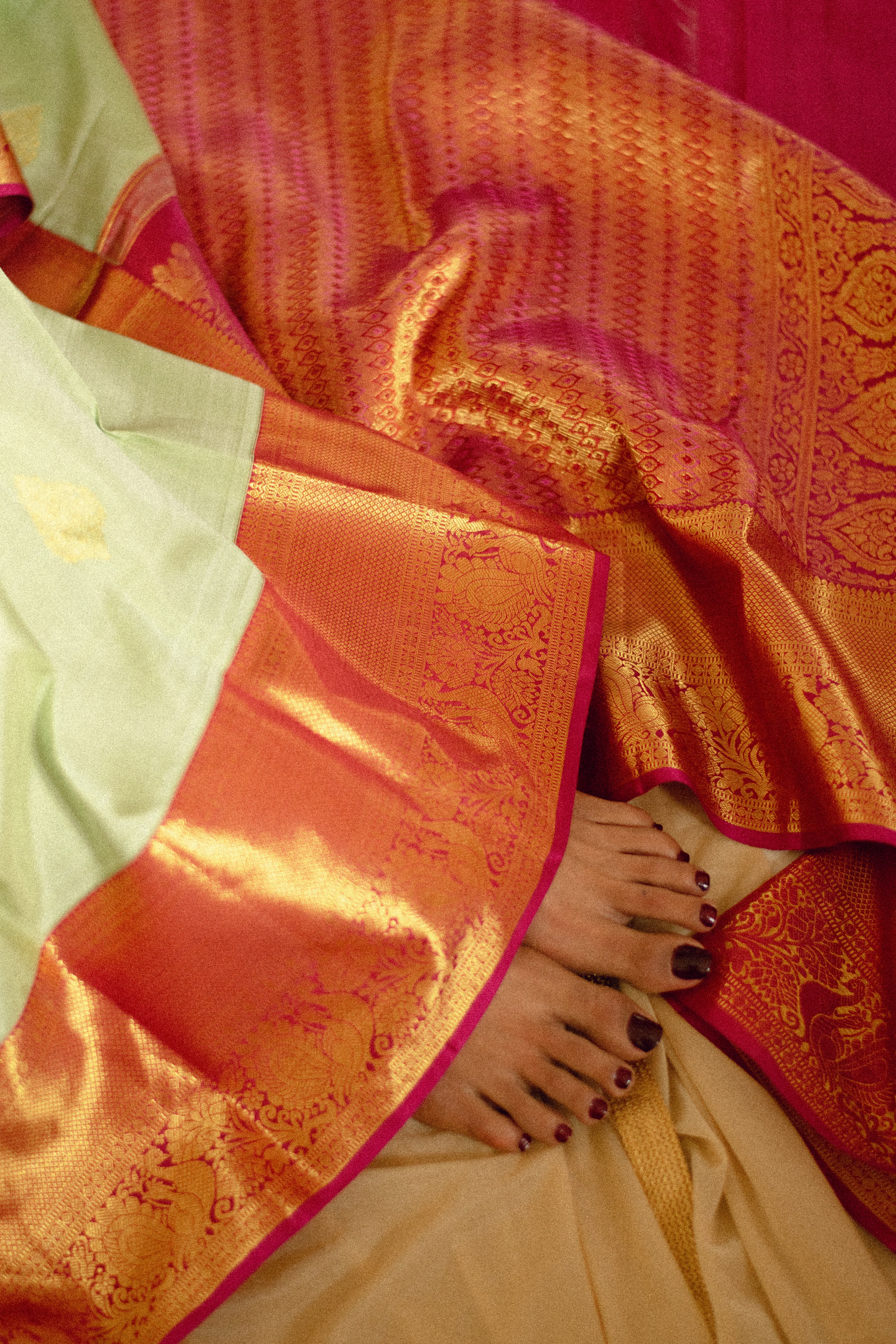 Mint Rani Korvai Kanchipuram