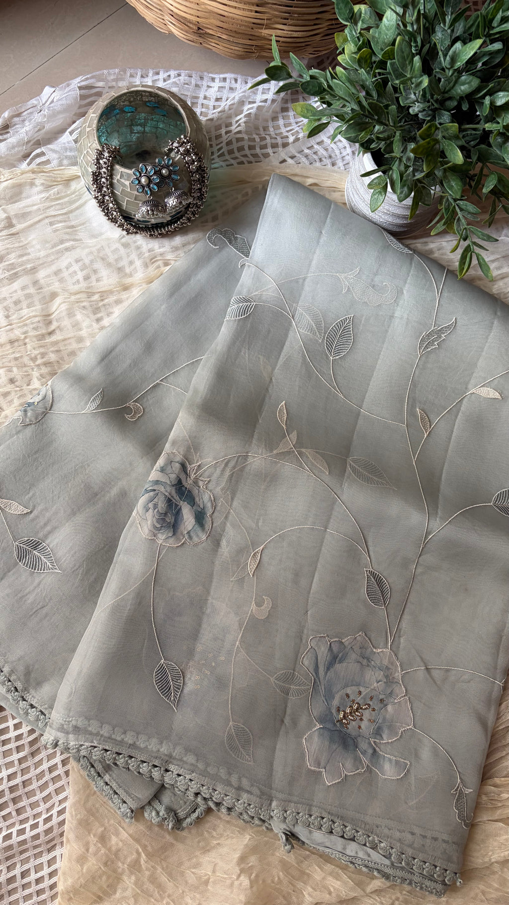 Dew Mist Organza Silk