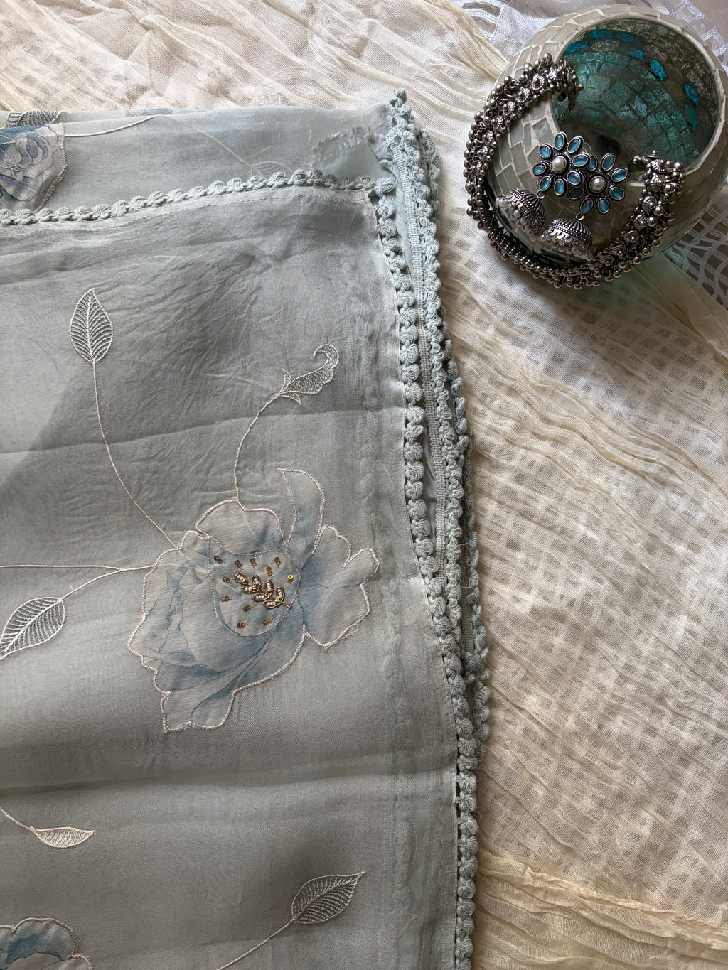 Dew Mist Organza Silk