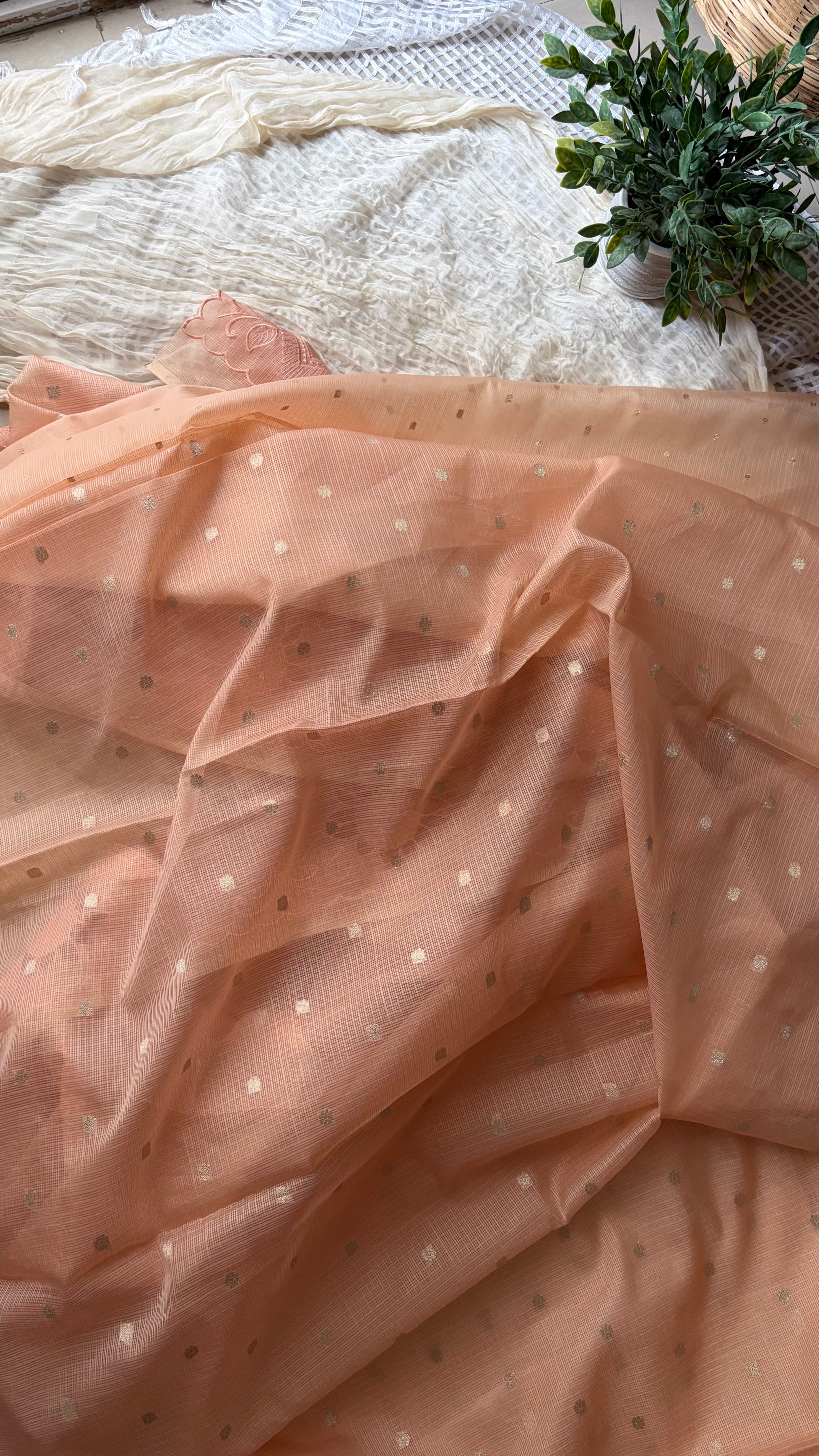 Floral Cutwork Kota Silk