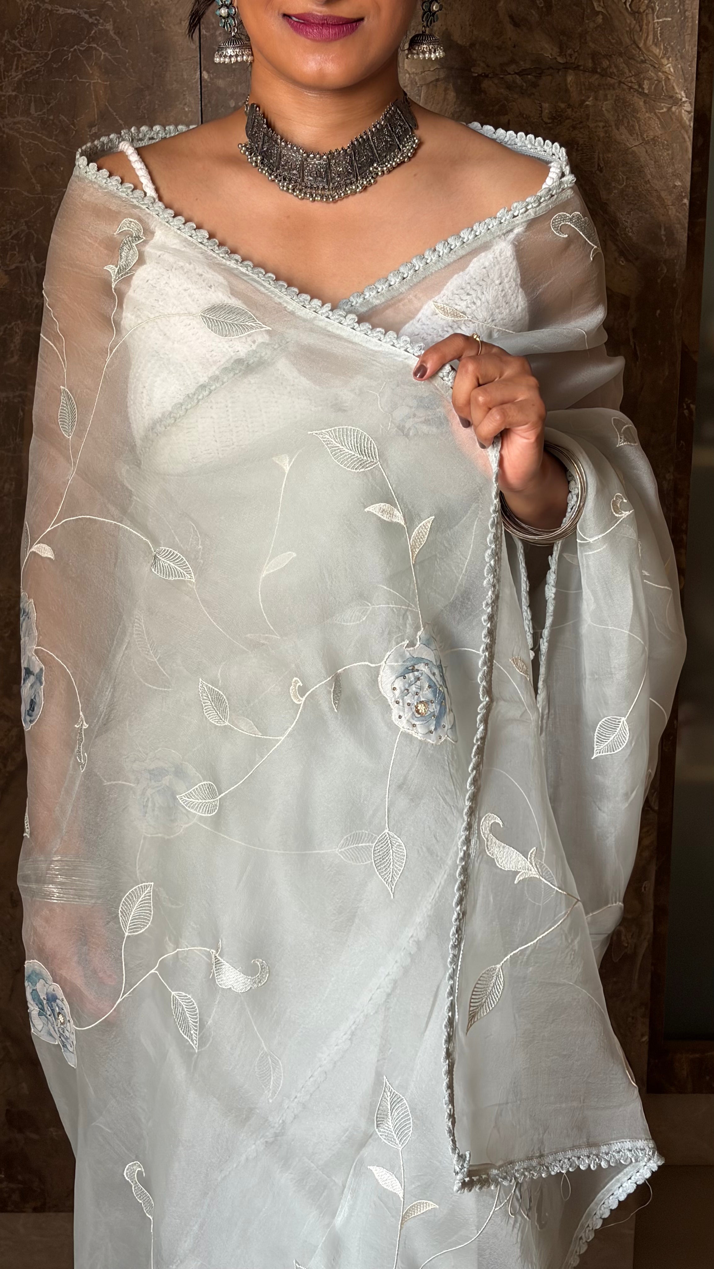 Dew Mist Organza Silk