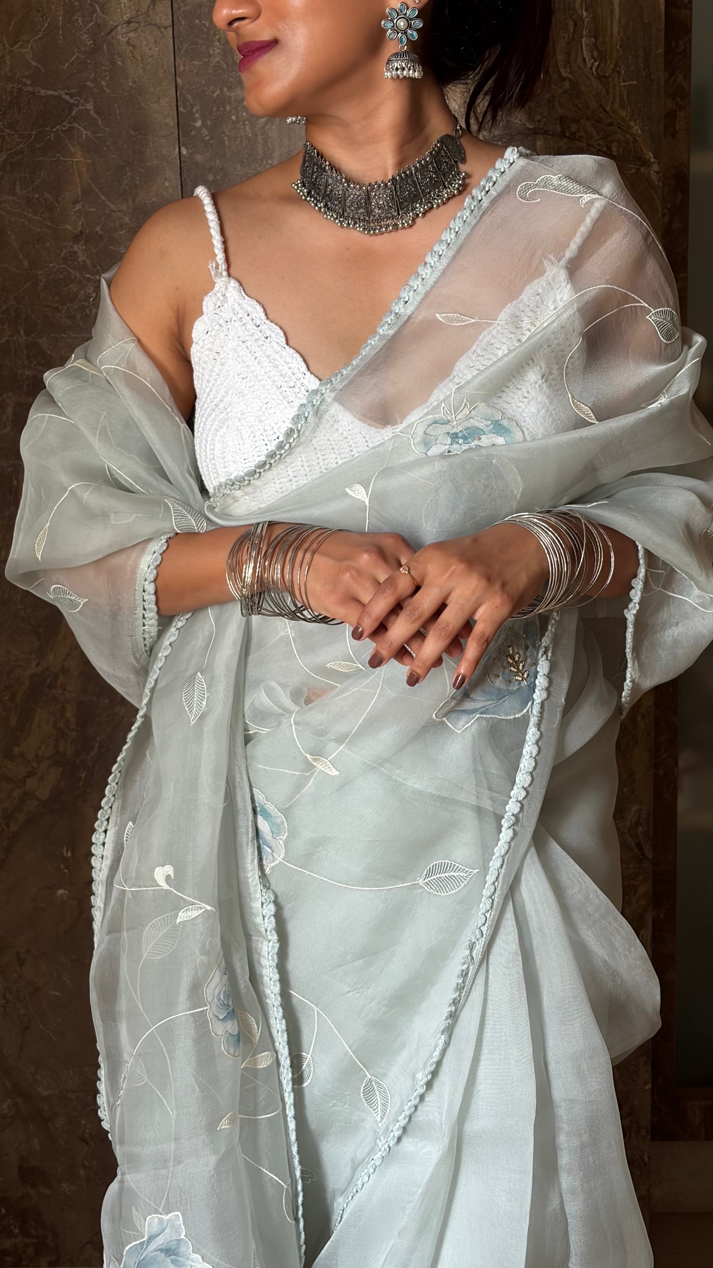 Dew Mist Organza Silk