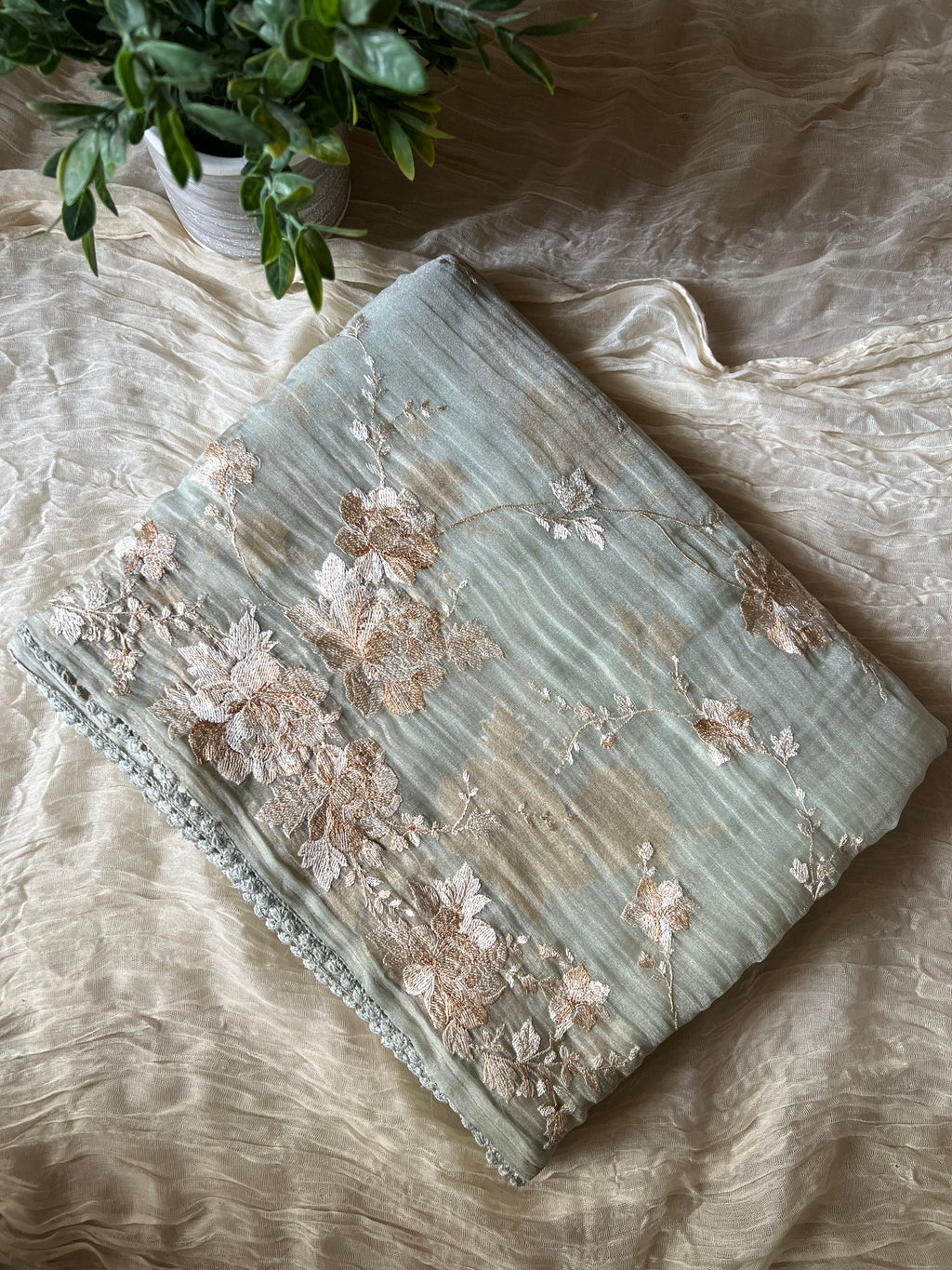 Sage Shimmer Crushed Tissue