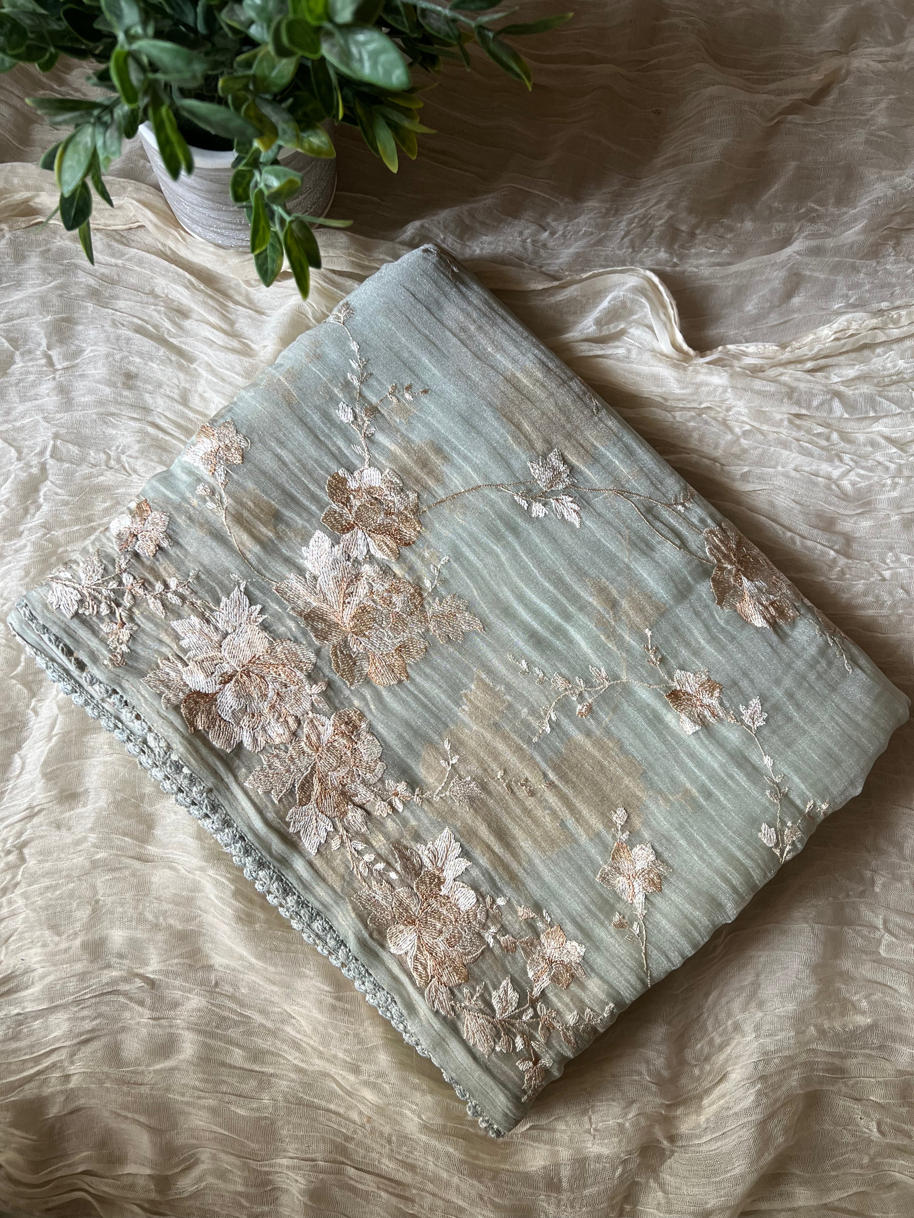 Sage Shimmer Crushed Tissue
