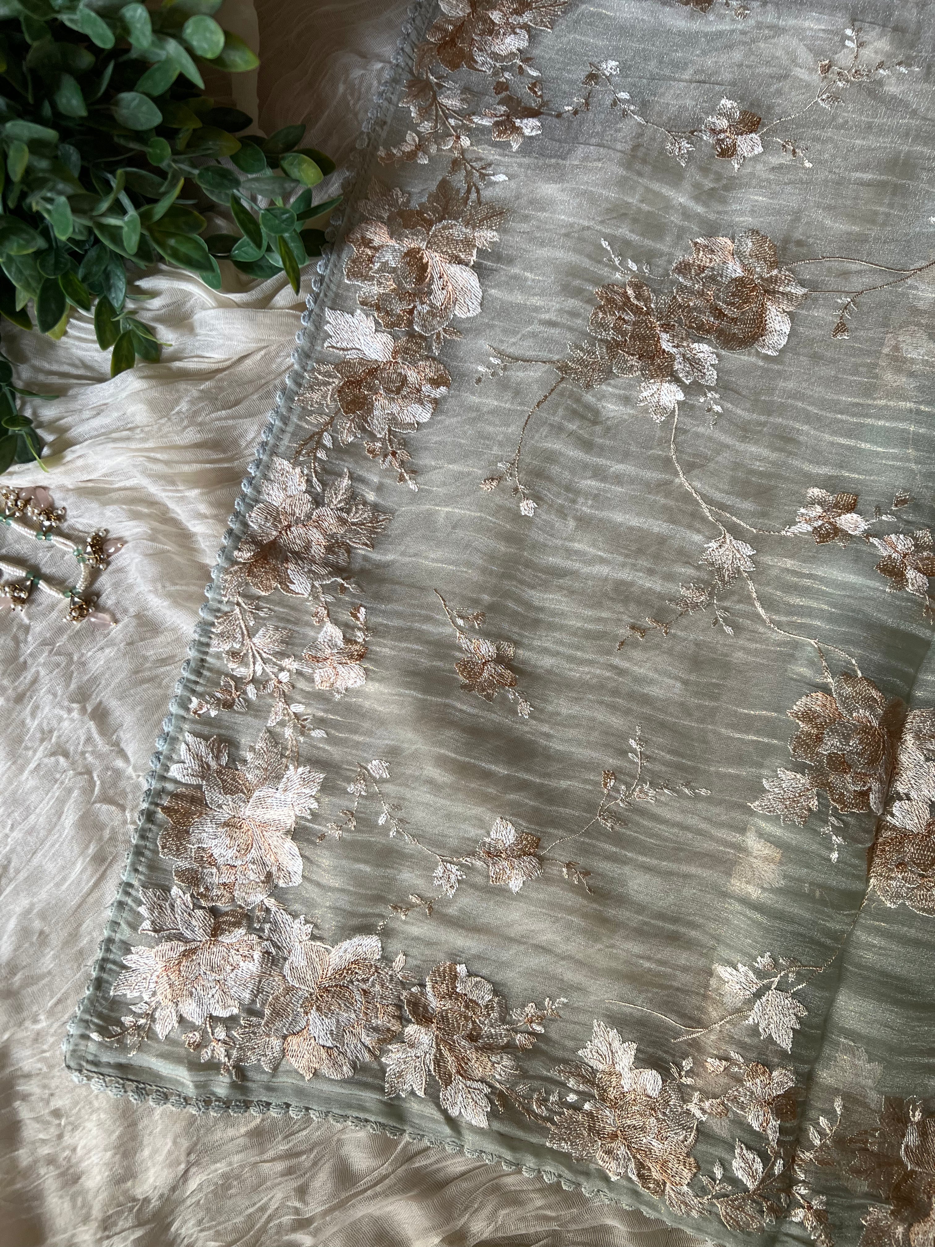 Sage Shimmer Crushed Tissue