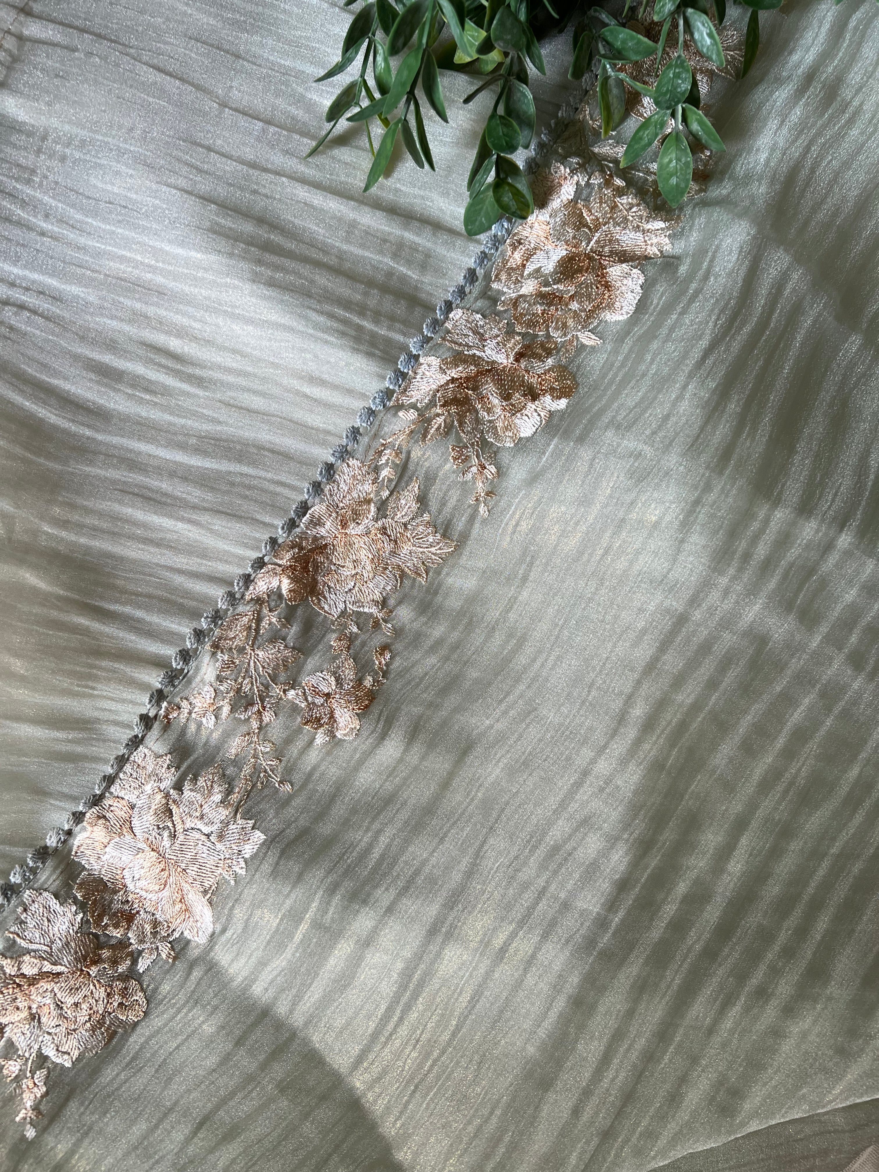 Sage Shimmer Crushed Tissue