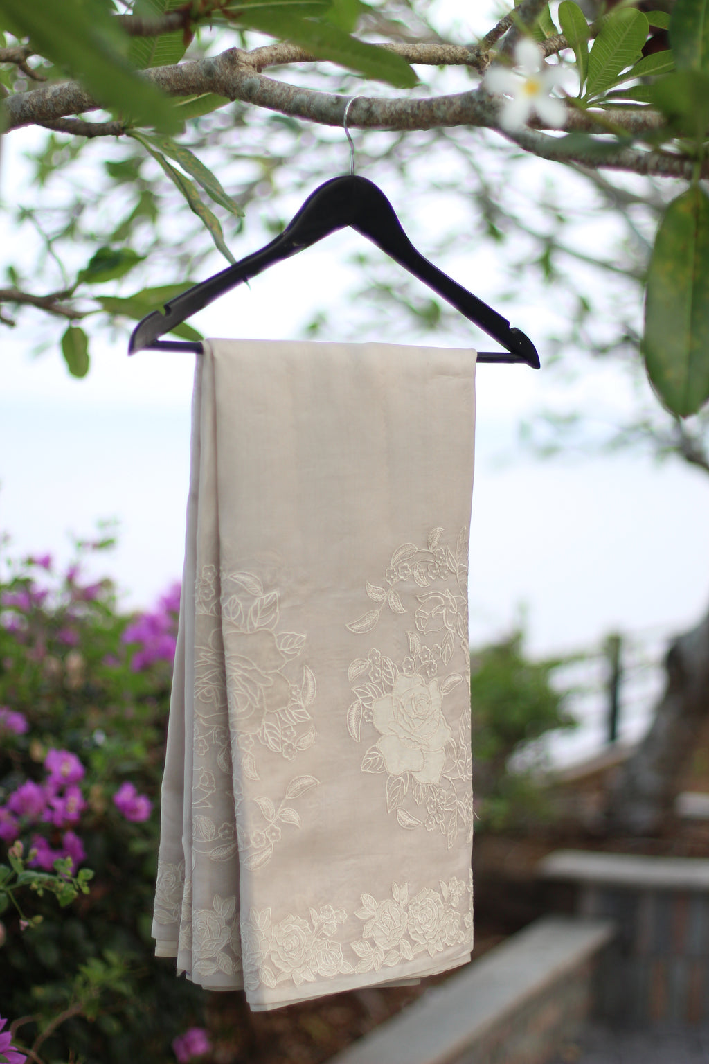 Ivory Petal Organza Silk
