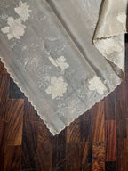 Chikoo Bloom Organza Silk