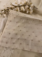 Ivory Petal Organza Silk