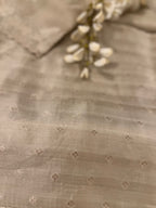 Chikoo Bloom Organza Silk