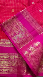 Checkered Flame Heritage Kanchipuram