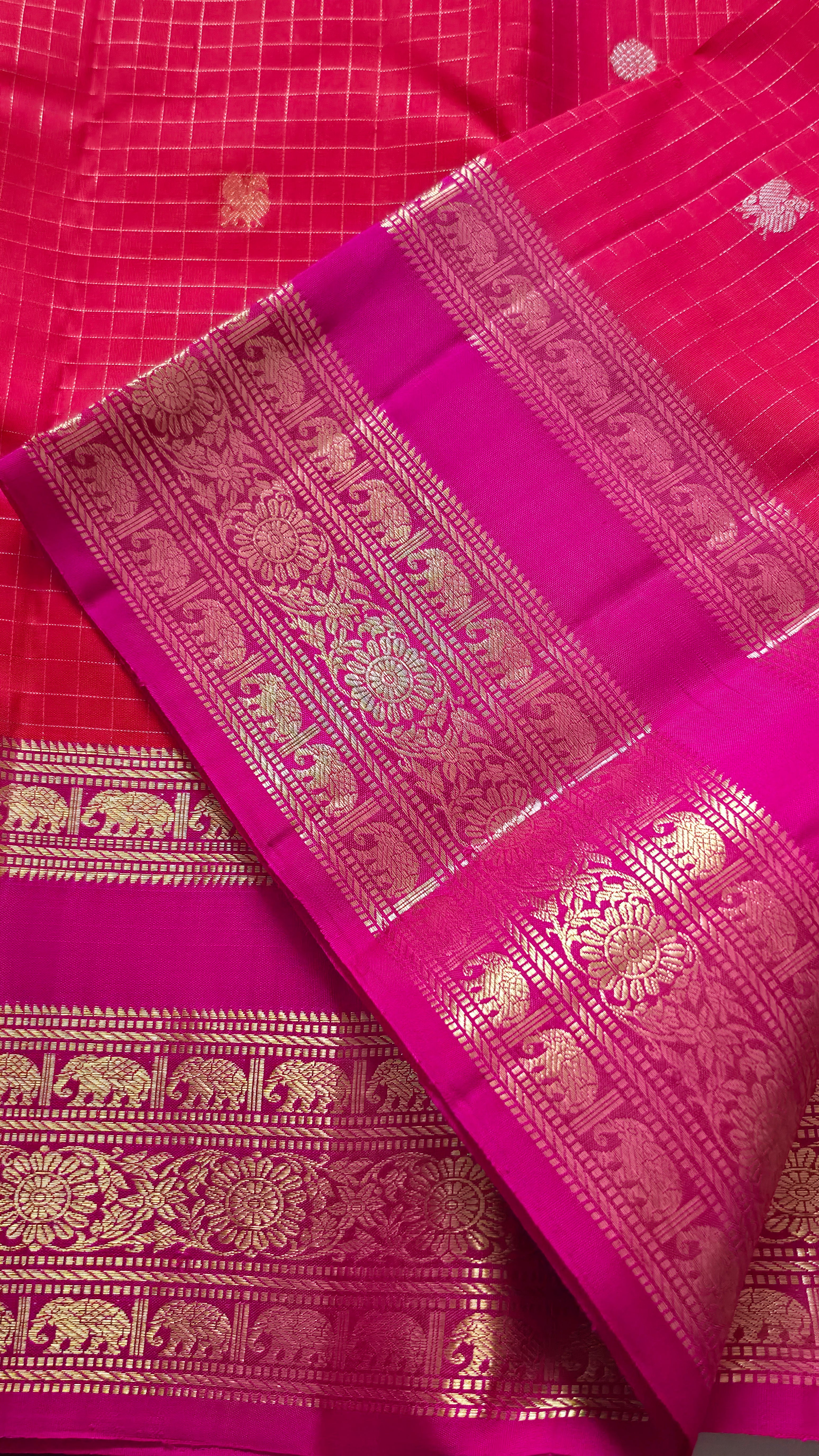 Checkered Flame Heritage Kanchipuram