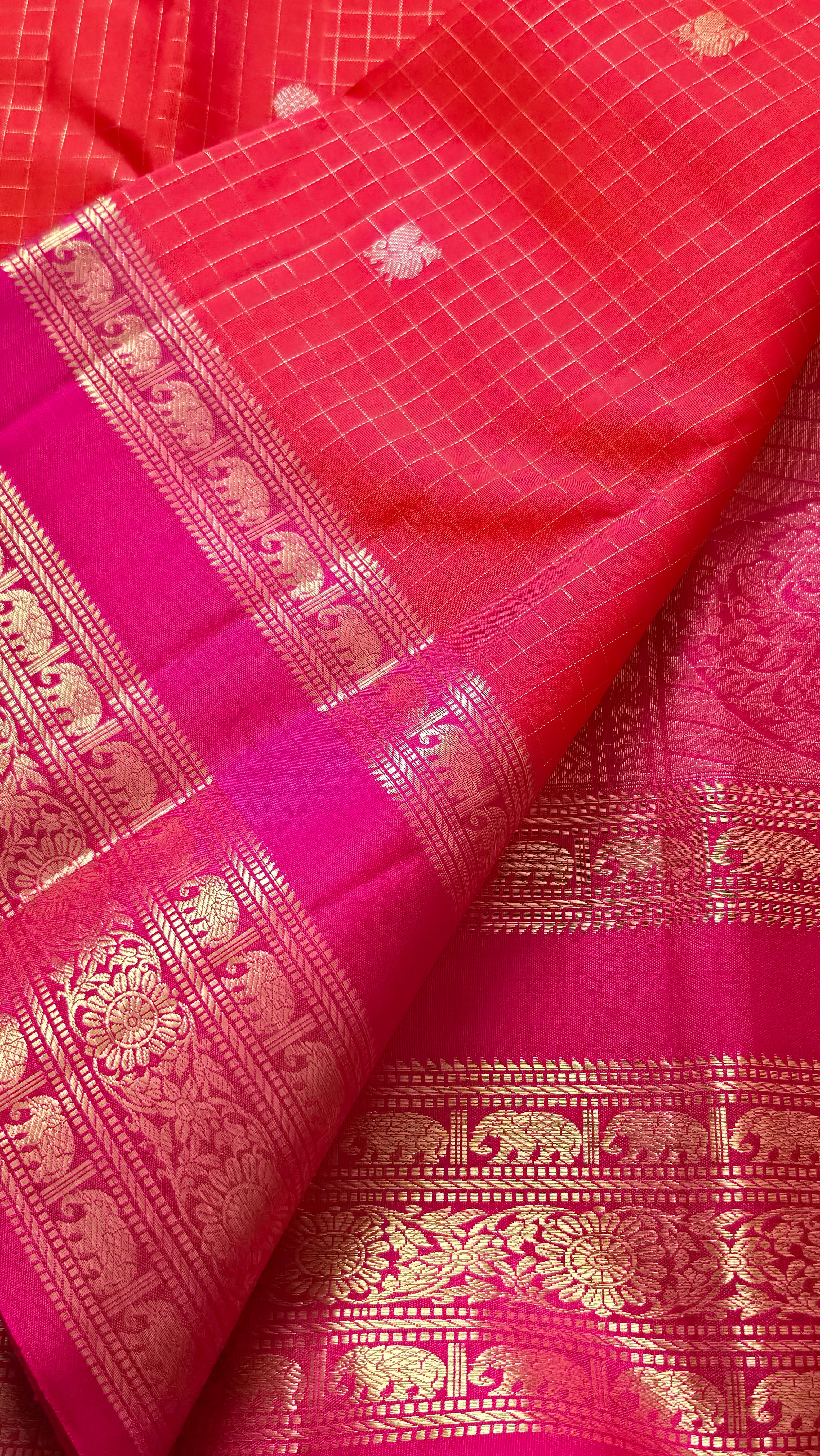 Checkered Flame Heritage Kanchipuram