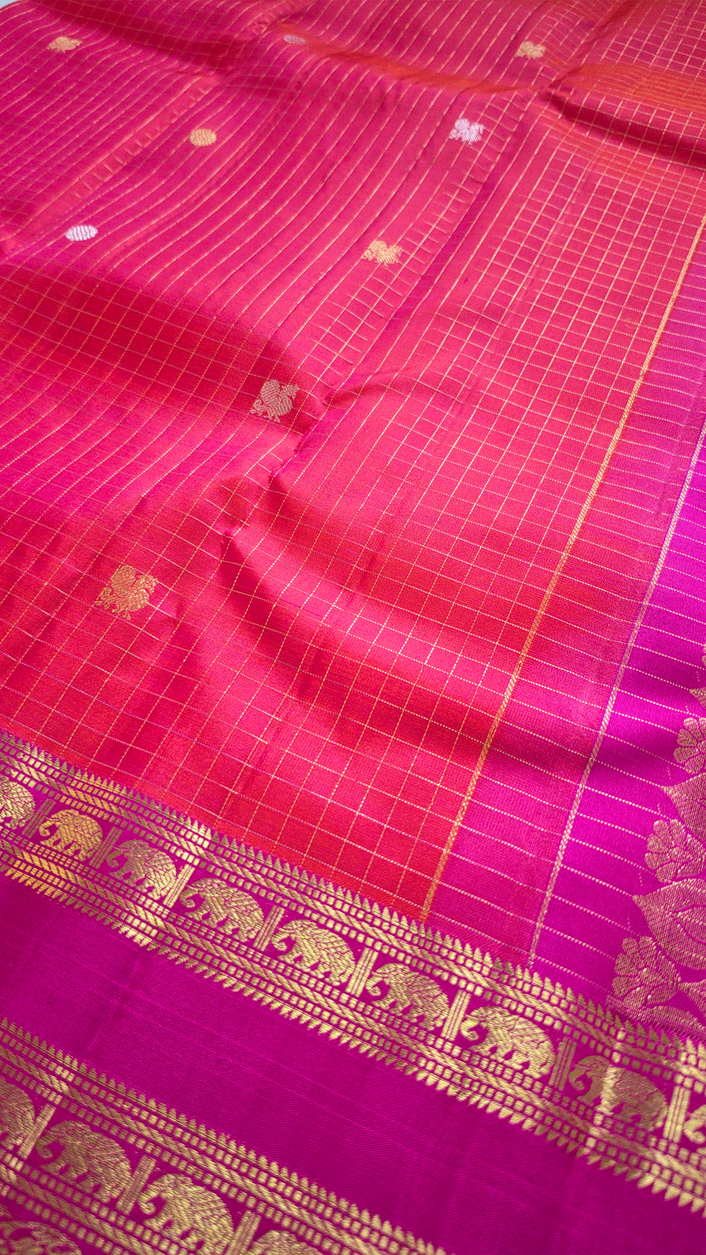 Checkered Flame Heritage Kanchipuram